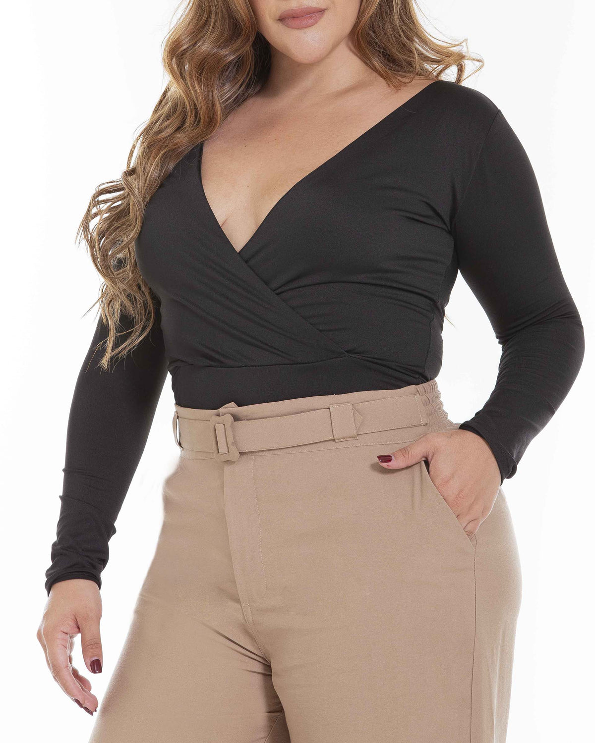 Pantalón fluido bota ancha Plus Size