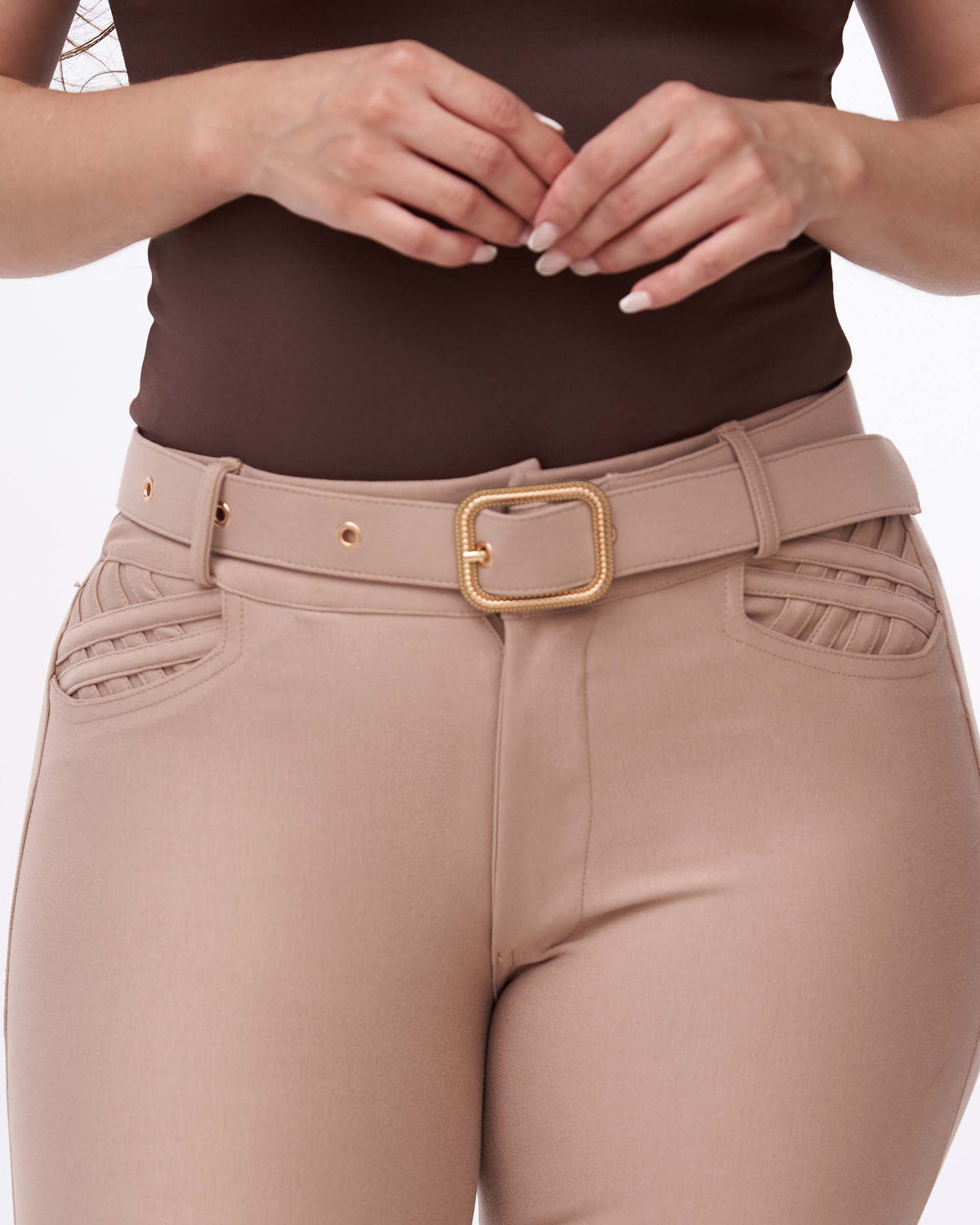 Pantalón en Pontiroma con vista esterillada